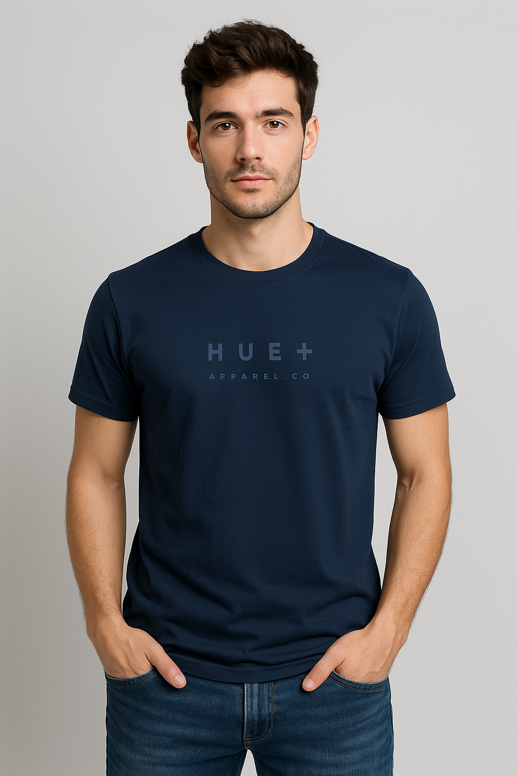 Premium Tencel Smart Fit T-Shirt – Navy Blue | 220 GSM