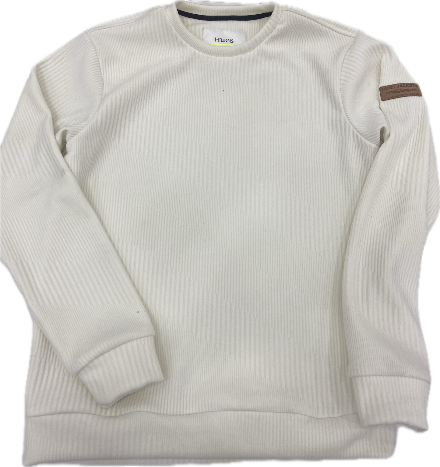 Premium Textured Crewneck Sweatshirt- Off-White